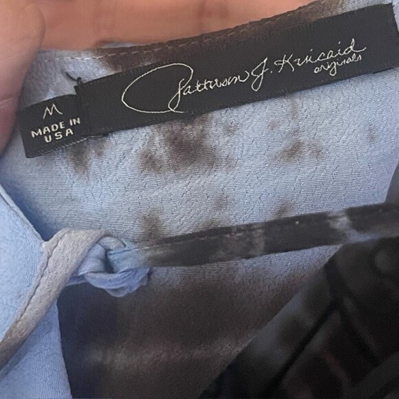 Patterson J Kincaid blue tie dye layered dress size medium. - Picture 6 of 8